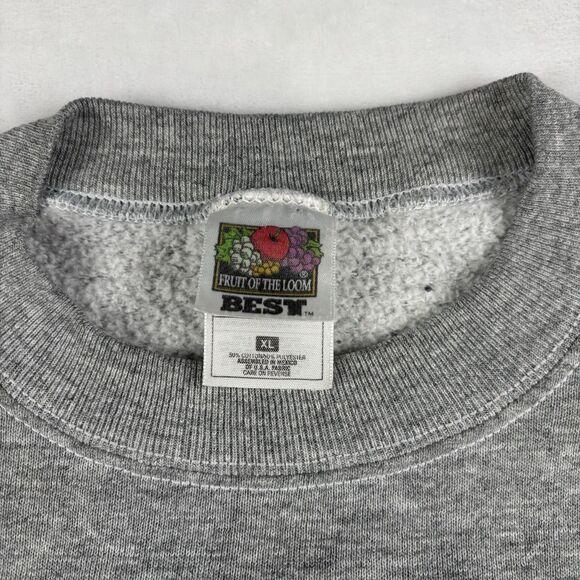 Vintage 1996 Atlanta Sweater Gray Size XL Race Crew Sweatshirt Crewneck Marathon - Picture 8 of 10